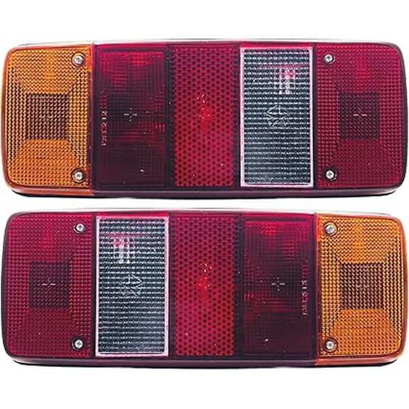 APSMOTIV Combination Rear Tail Lamp for MAN Diesel Truck & JCB – 342x140x54 mm | Multi-Function Tail Light with 151mm Bolt Fitment | Brake, Indicator, Reverse Light Assembly