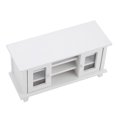 thumbnail image 5 of Gabinete de TV de almacenamiento para casa de muñecas a escala 1:12, Mini muebles de madera en miniatura, regalo para niños, color blanco, 5 of 5