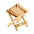 thumbnail image 1 of Taburete Plegable De Bambú, Textura Delicada Sin Olores, Taburete Portátil Saludable Y Respetuoso Con El Medio Ambiente Para Mujeres Para El Hogar, 1 of 7