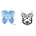 thumbnail image 2 of Plantillas de pintura facial reutilizables Plantillas de maquillaje de de pintura con aerógrafo, 2 of 9