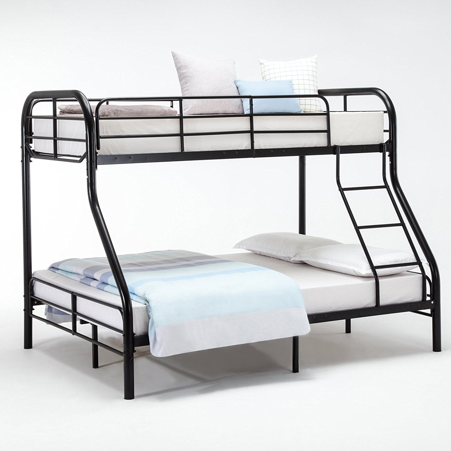 Twin over Full Bunk Beds Kids Teens Adult Dorm Bedroom Furniture w/Ladder A+ 