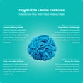 thumbnail image 2 of Blue Snuffle Interactive Foraging Dog Puzzle Ball Toy for Puppy and Adult, 2 of 9