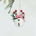 thumbnail image 4 of dajkiuy Christmas Decorations Bell,Pine Needle Berry Bows,1 Pcs,2 Inch Diameter,Bells to Hang on Christmas Tree Vintage Door Knob Pendant Hanging Ornaments for Xmas Holiday Tree Decor, 4 of 6