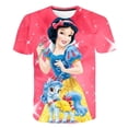 thumbnail image 1 of Camisetas de verano para niños de Blancanieves, camisetas de moda para niños y niñas, camisetas casuales de dibujos animados de manga corta de Disney para niños de 4 a 14 años 7T Gao Jinjia LED, 1 of 2