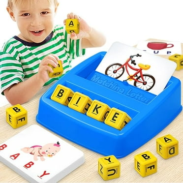Educational Toys for 3 4 5 Year Old Boys Gift, Matching Letter Game Preschool ABC Learning Toys for Kids Ages 4-8 Years, Christmas Birthday Gifts for 3-6 Year Old Boys Toddler Toys Age 2-4