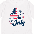 thumbnail image 4 of Inktastic 4th of July with Striped Stars Boys or Girls Long Sleeve Toddler T-Shirt, 4 of 5