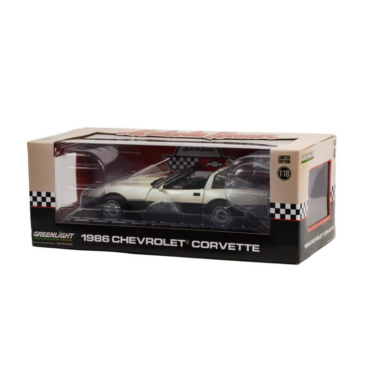 Greenlight Chevrolet 1986 Corvette C4 Diecast Model Toy Car, 1/18