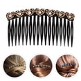 thumbnail image 3 of Miangastore 2pcs Plastic Hair Clip Combs Rhinestone Hair Side Combs Non-slip Bangs Clip (Random Style), 3 of 7