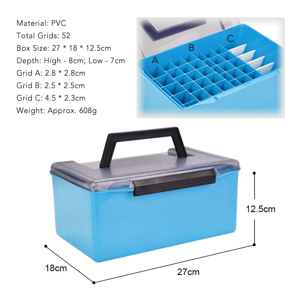 Fishing Tackle Box PVC Storage Case for Fishing Gear Accessories