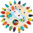 thumbnail image 3 of XWSHYW Juguetes para Niños Juego de Pesca 2 En 1, 30 Piezas, Juguete de Pesca Magnético de Madera con Letras Del Alfabeto para Niños, 3 of 6