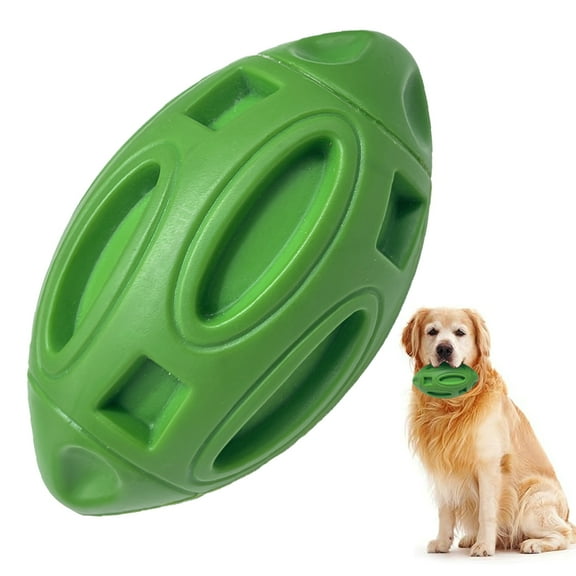 Dog Squeaky Toys for Aggressive Chewers, Indestructible Tough Durable Dog Chew Fetch Balls with Squeaker Pet Toys for Small, Large Dogs, Green