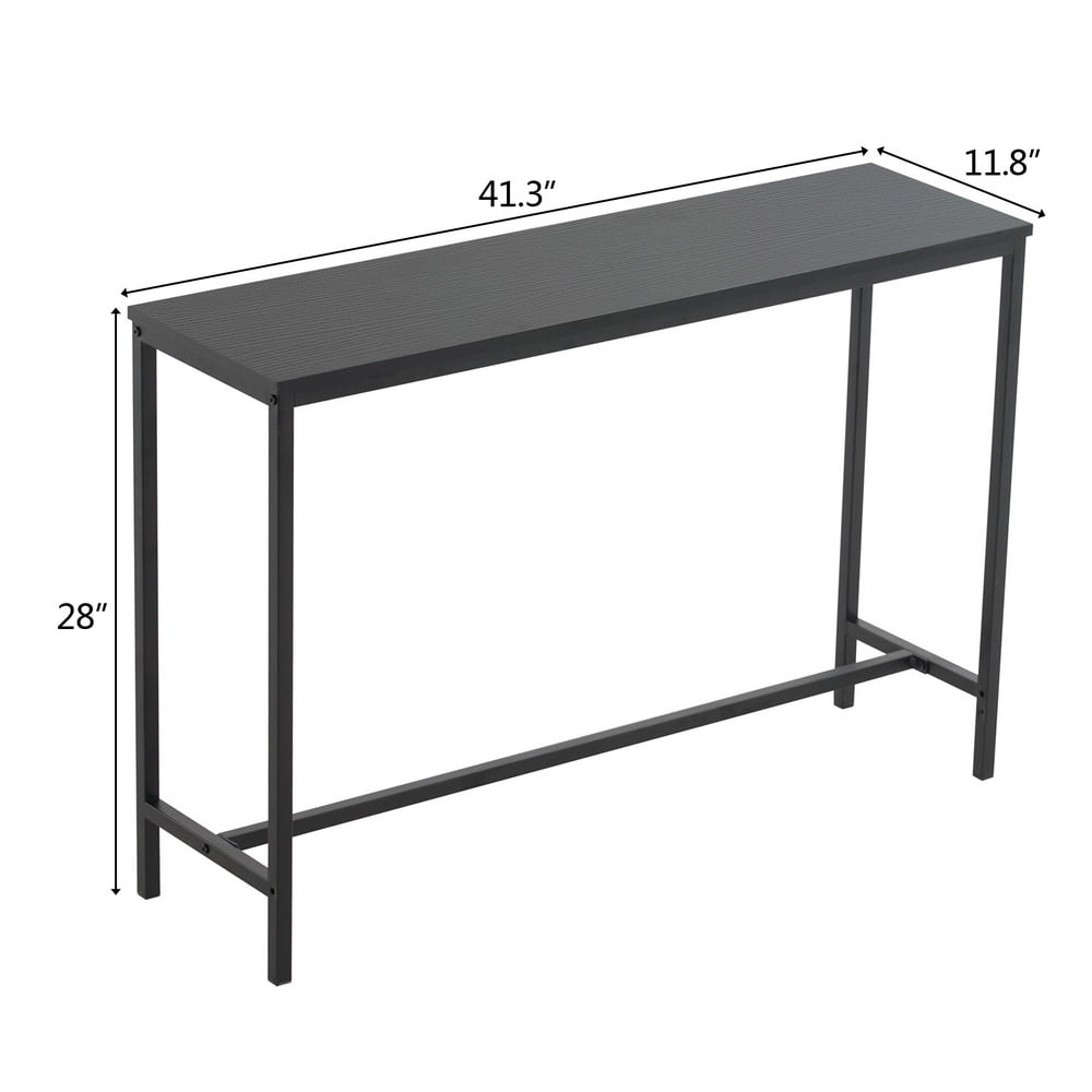 Kepooman Console Table, Convenient Concept Tucson Console Table, Black Oak Plank Kepooman Console Table, Convenient Concept Tucson Console Table, Black Oak Plank