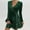 Green, variant on Christmas Party Dresses for Women New Women's Long Sleeved V-Neck Casual Solid Color Versatile Gold Velvet Hot Stamping Dress Style B-39 Green XXL