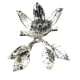 thumbnail image 2 of Soporte de exhibición de metal para de lente de cristal de cristal Minerales decorativos Base de soporte de roca para exhibición de tienda en cas Plata, 2 of 8