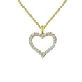 thumbnail image 4 of Lafonn Classic Sterling Silver Gold Plated Simulated Diamond Necklace (0.96 CTTW), 4 of 5