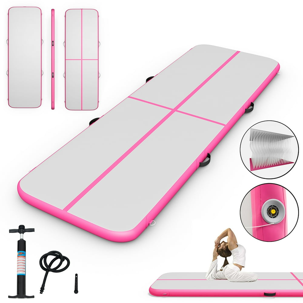 Goplus 10' Inflatable Gymnastics Mat Air Track Floor Mats Water