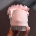 thumbnail image 6 of LNMQLPDBS Little Girl Shoes Solid Color Tulle Floral Decoration Shoes Low Heel Flower Gir Wedding Party Dress Shoes Comfort Princess Shoes for Kids Toddler Girls Sandals Pink 3.5 Years, 6 of 7