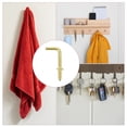 thumbnail image 7 of 150 Pack L Shape Hooks, 5/8 Inch Right Angle Screw Hooks for Hanging, Gold, 7 of 7