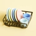 thumbnail image 4 of 1/12 miniatura simulan jugar platos de cocina Zulema estante de platos de casa de muñecas, 4 of 8