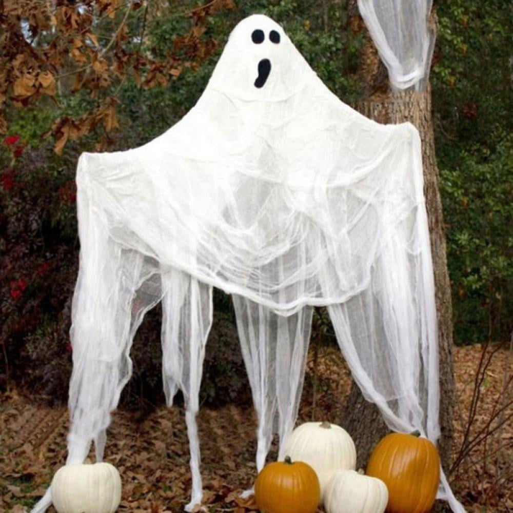 Halloween Black Creepy Cloth, Scary Drape Cloth Entryways Creepy Gauze ...