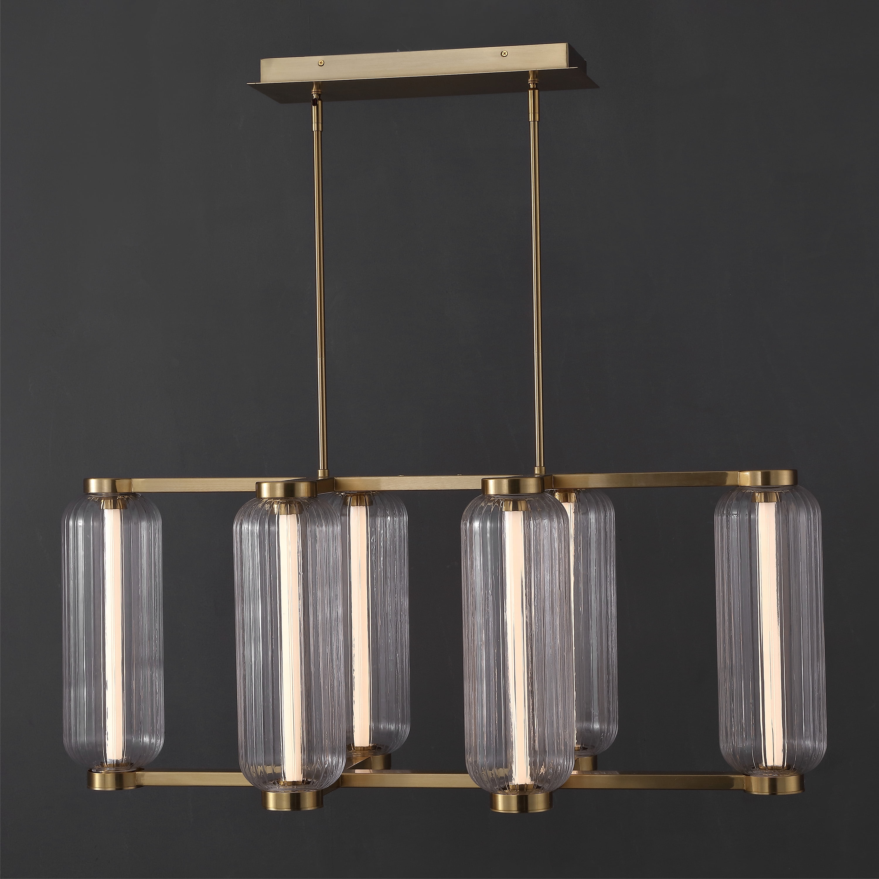 Safavieh Counture Cyndy Glass Chandelier, Gold/Clear
