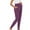 Purple, variant on Swuxness Maternity Casual Elastic Leggings, Women Fall Wide Full Length Pants, Women's Maternity Solid Color High Waist Loose Stretchy Comfortable Pregnancy Pants Army Green, XXL