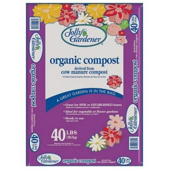 Jolly Gardener Organic Cow Manure 0.75 cu ft 40 lb