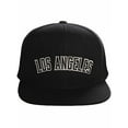 thumbnail image 5 of Original Snapback Custom American Cities State Letters Ajustable Flat Visor Cap (Los Angeles Black, White Black), 5 of 7