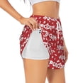 thumbnail image 1 of Balery Popcorn2 Pantalones cortos deportivos para mujer con forro y dos bolsillos, elásticos, para entrenamiento, gimnasio, yoga-Large, 1 of 7