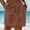 Brown, variant on Men's Linen Shorts Casual Button Down Baggy Shorts Lightweight Breathable Pants Summer Beach Vacation Pants with Pockets Khaki M