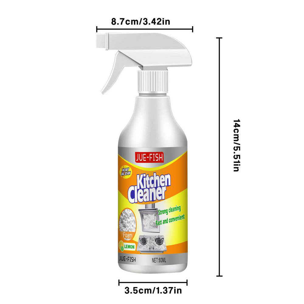 Foam Cleaner Spray Rinse-Free Degreasing Foam Spray Degreasing Cleaning  Spray Powerful Stain Removal Foam Cleaner for Kitchen And Bathroom Use  feasible 