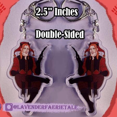 Cicero | Fool of Hearts| Elder Scrolls Skyrim Acrylic 2.5 Inches Double Sided Charm Keychain (1 keychain)