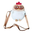 thumbnail image 1 of Bolso cruzado de gallina de dibujos animados para mujer Strade Fareast Limited bolso de felpa Con forma de pollo 15 cm x 23 cm, 1 of 7