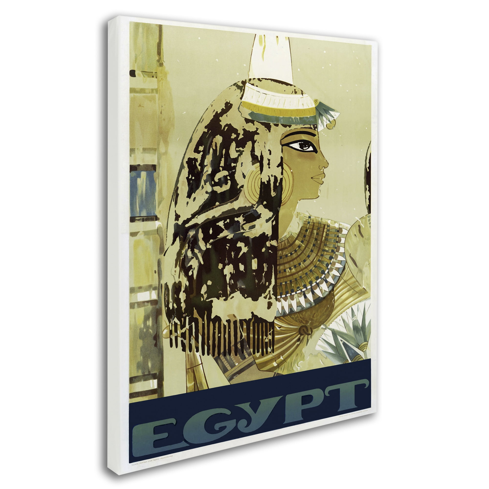 Vintage Apple Collection 'Visit Egypt Cleopatra' Canvas Art