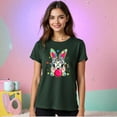 thumbnail image 3 of Playera de Mujer con Conejita Chic – Estampado Divertido y Colorido Color Verde Oliva Talla Mediana Marca Emil SaEs, 3 of 4