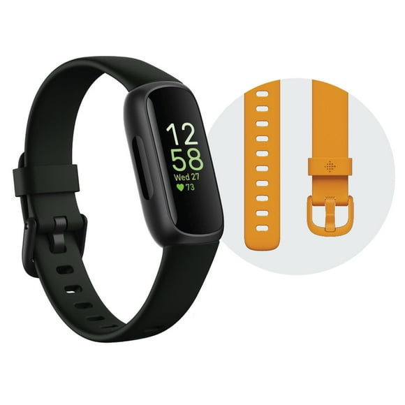 Fitbit Inspire 3 One Size Fitness Smartwatch, Midnight Zen & Black