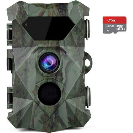CooLife H953 Trail Camera 32MP 1520P Infrared Hunting Camera – Trigger Angle 90° Speed 0.1s Distance 35m – IP66 Waterproof