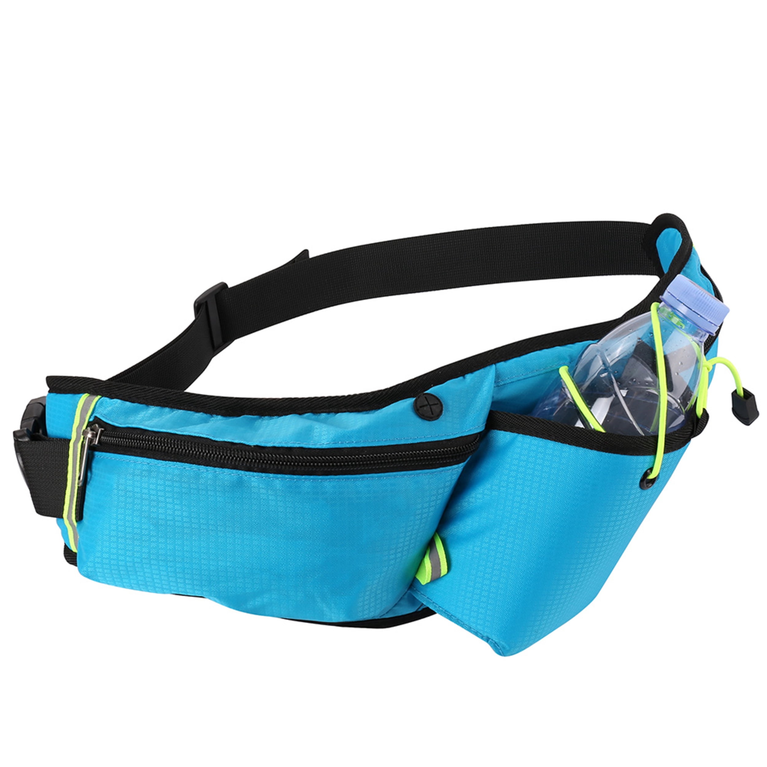 Sports Waist Pack Bag Running Belt Fanny Pack with Water Bottle Holder for Men Women Outdoors Walking Running, Fit 6.5 inch Smartphones