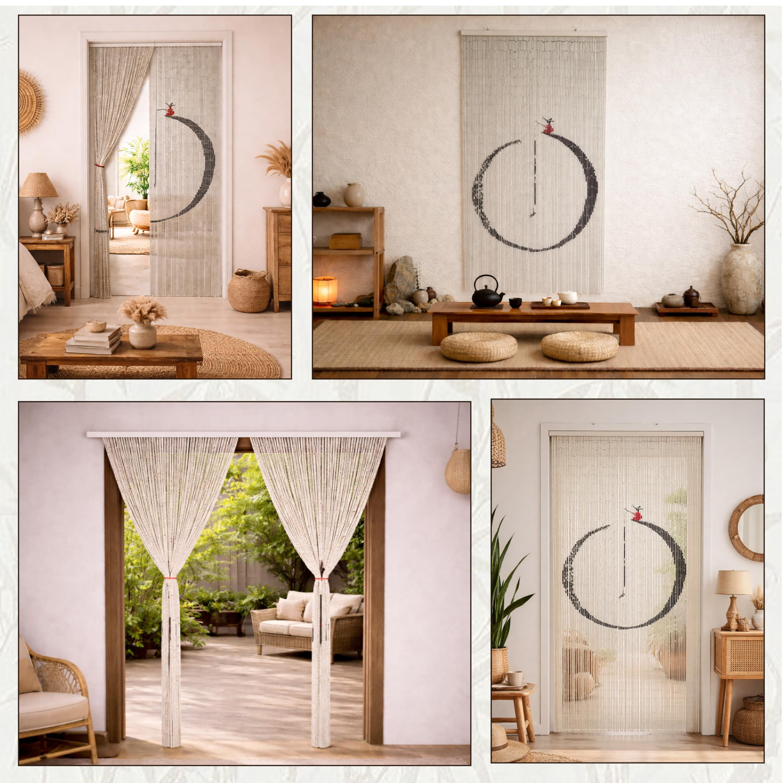 Fishing Art Beaded Curtains Doorway Room Divider Decorative Hanging Blinds