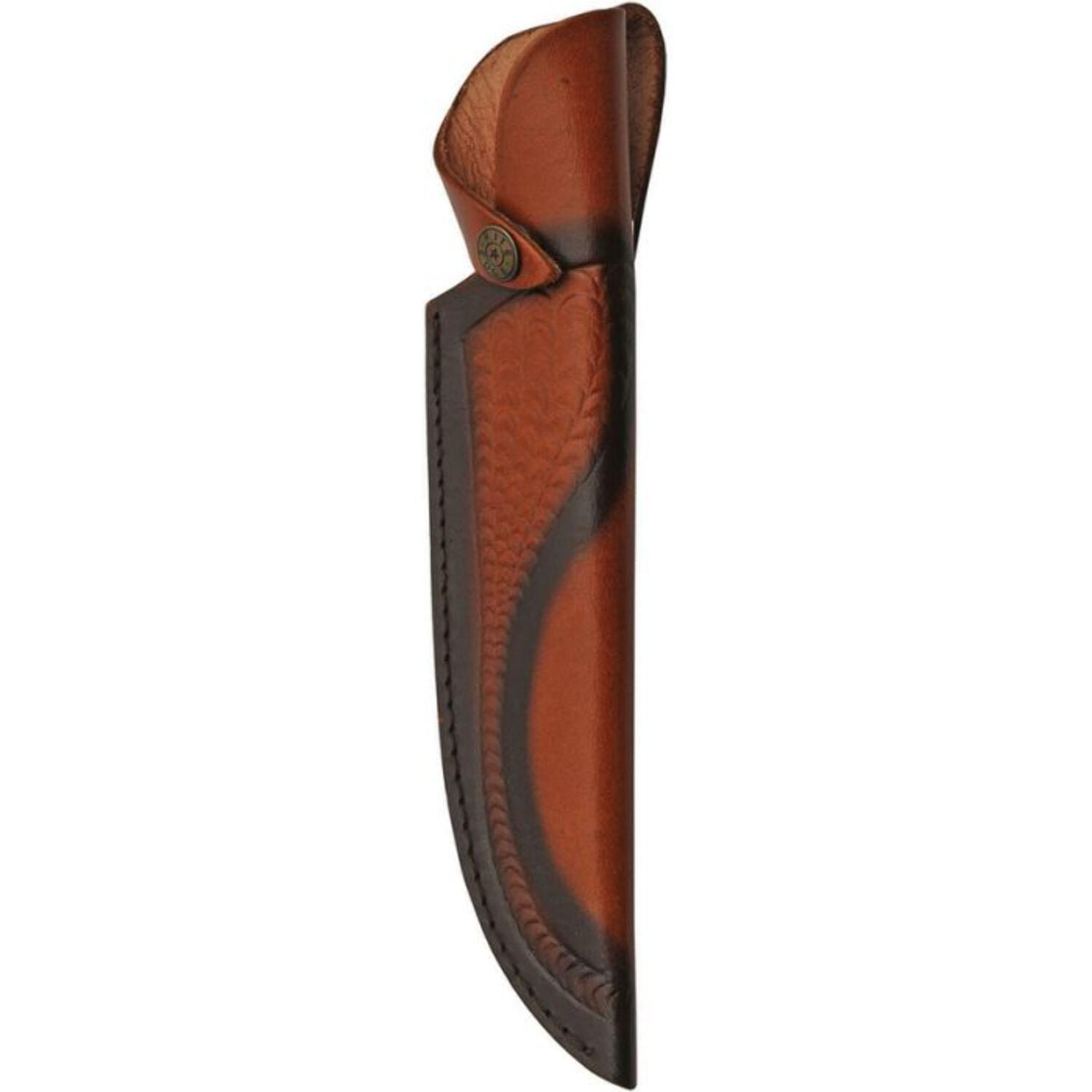 SZCO 14 Inch Wood Hunter Bowie Knife Stainless Steel Blade Pakkawood Handle Bone Spacers Leather Sheath Outdoor Utility Knife