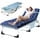 Blue Tanning Chair w/ Cushion & Pillow