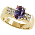 thumbnail image 2 of Tommaso Design� Oval 8x6 mm Simulated Alexandrite And Ring, 2 of 9
