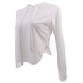 thumbnail image 4 of 1X Con Capucha Recortada Asimétrica Con Cordón Para Mujer Zulema Tops con capucha para mujeres, 4 of 8