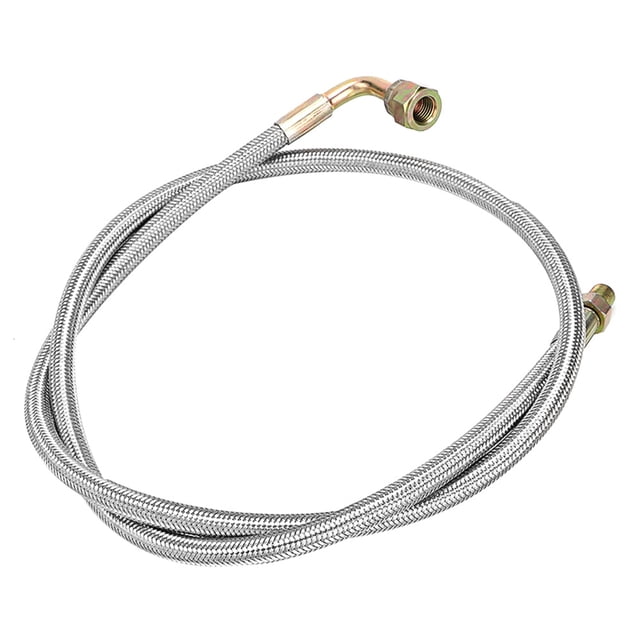 Línea de alimentación de aceite de turbocompresor de acero trenzado de 36 pulgadas con 1/8 NPT, apta para T3 T3/T4 T4 T70