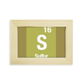 thumbnail image 1 of S Sulfur Checal Element Science Desktop Decorate Photo Frame Picture Art Painting 5x7 inch, 1 of 3