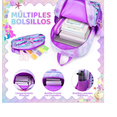 thumbnail image 2 of Mochila Escolar Xtellar Niñas Impermeable Sirena 20L Con Lonchera Violeta, 2 of 3
