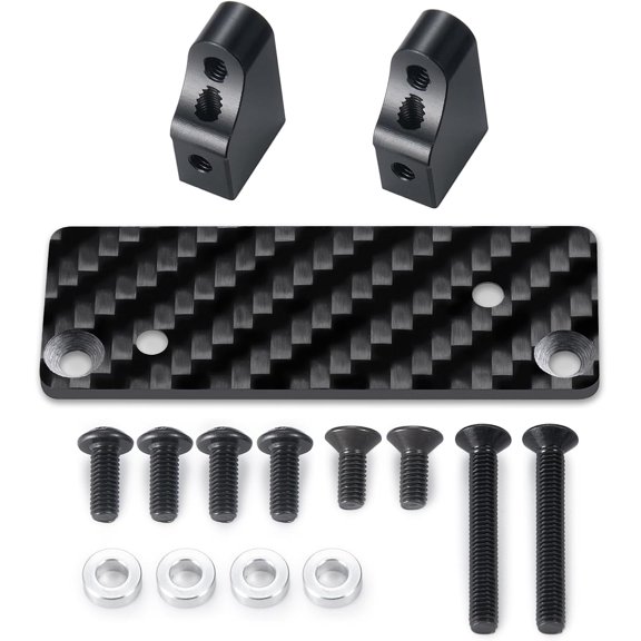 Aluminum Alloy & Carbon Fiber Fixed Holder Bracket for 1/10 Tamiya Clod Buster RC Truck Car Upgrades