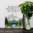 thumbnail image 4 of Inspirational Modern Bible Verse Wall Art Decor, Scripture Wall Decor, Psalm 118:24 This is the Day Which The Lord Hath Framed Canvas Poster Print 12 x 15 inch Decoration Painting for Home Office, 4 of 5