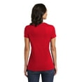 thumbnail image 2 of District Adult Female Women Electric Heather T-Shirt Classic Red 3X-Large, 2 of 4