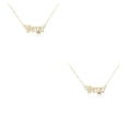 thumbnail image 4 of Collar de amistad Minnieouse Doce signos del zodiaco con tarjeta de exhibición cadena colgante Libra oro Type5 NO5, 4 of 6